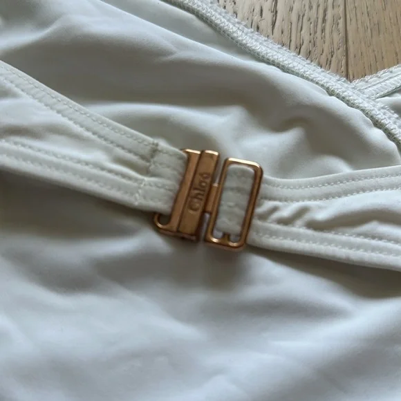 Vintage White Chloé One Piece Bathing Suit - Picture 5 of 7